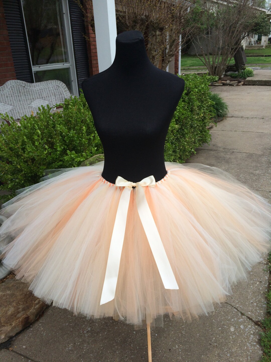 Ivory, Beige and Peach Bridal Tutu, Mommy and Me Tutus, Maternity