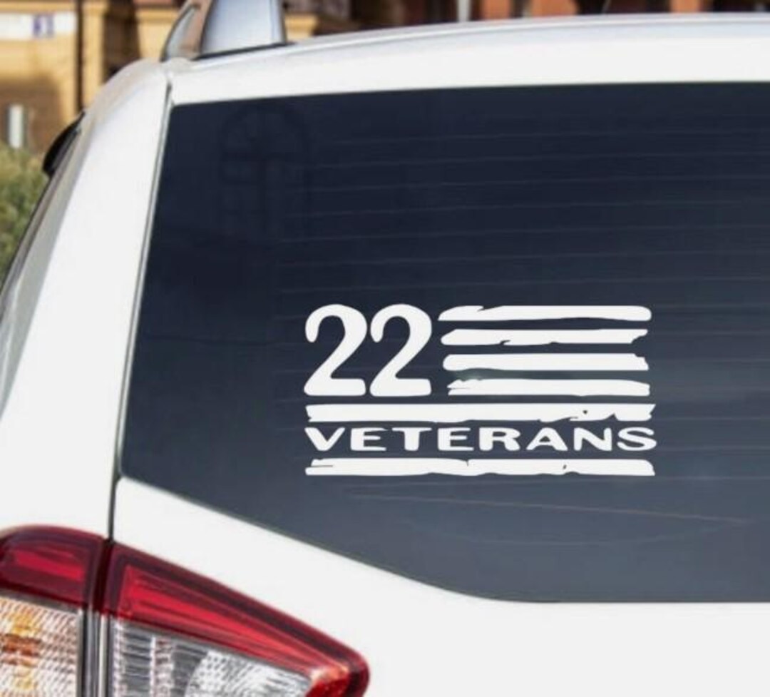 22 Veterans Vinyl Window Decal for Cars and Trucks - Etsy