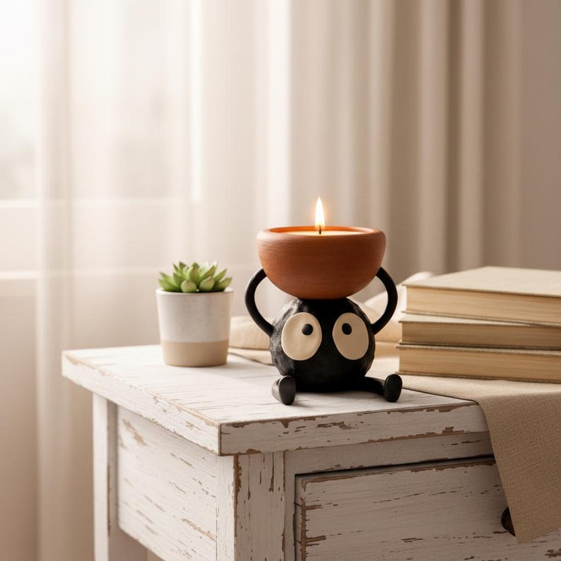 Bougeoir lutin de suie – Studio Ghibli Susuwatari Anime Decor image 7