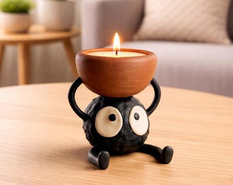 Roet Sprite Kaarshouder – Studio Ghibli Susuwatari Anime Decor