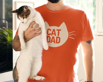 Cat Daddy Cat Dad Shirt Cat Themed Gifts Best Cad Dad Ever Vintage Cream Unisex Jersey Short Sleeve Tee Shirt