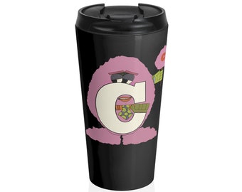 Mr C Stainless Steel Travel Mug Stoner Accessories The Letter People Cotton Candy Kush Gift for Her