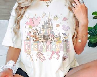 Retro Disneyworld Aesthetic Shirt, Disney Girls Trip Shirts, Mickey and Friends Shirt, Disney Vacation Shirt, Disneyworld Family Trip Shirts