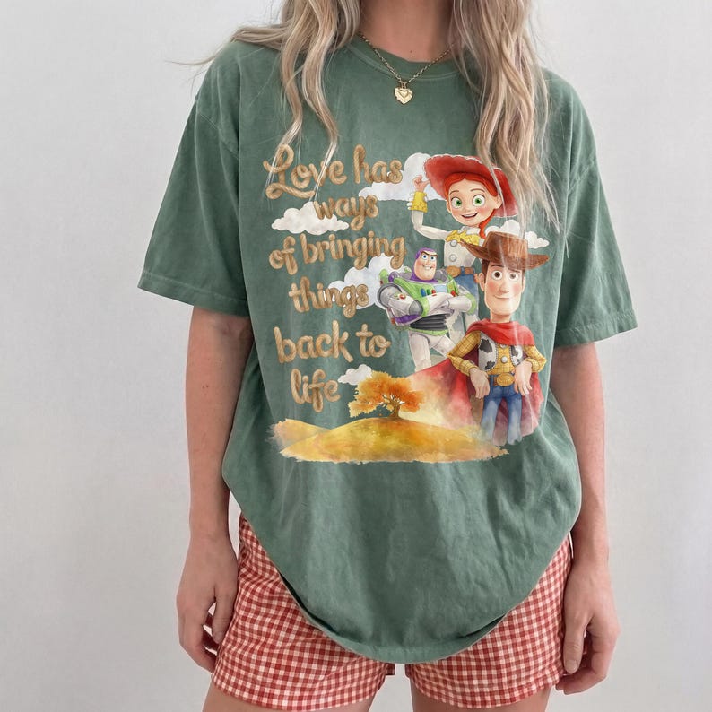 Vintage Bringing Things Back To Life Shirt, I Knew It I Knew You Toy Story 5 Friendship Shirt, Woody Jessie, Disneyland Family Matching Tee immagine 9