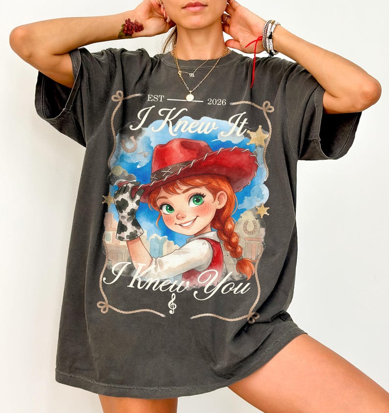 Retro Jessie Toy Story 5 Watercolor Shirt, Vintage I Knew It I Knew You TS13 Toy Story Tee, Disneyland Toy Story Family Matching Trip Tee image 9