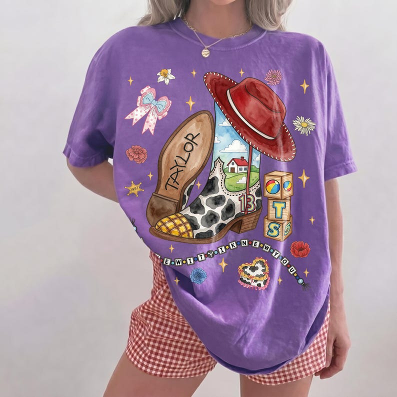 Vintage I Knew It I Knew You Comfort Colors Shirt, Disney Toy Story 5 Friendship Shirt, Woody Buzz Tee, Disneyland Toy Story Family Tee bild 6