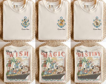 Personalized Disney Cruise 2026 Shirts, Disney Cruise Squad Shirt, Mickey and Friends Cruise Tee, Disney Cruise Trip Shirt, Pirate Tshirt
