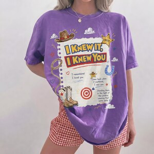 Vintage I Knew It I Knew You Comfort Colors Shirt, TS13 Toy Story 5 Friendship Shirt, Jessie Tee, Disneyland Toy Story Family Matching Tees image 2