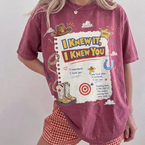 Vintage I Knew It I Knew You Comfort Colors Shirt, TS13 Toy Story 5 Friendship Shirt, Jessie Tee, Disneyland Toy Story Family Matching Tees image 9
