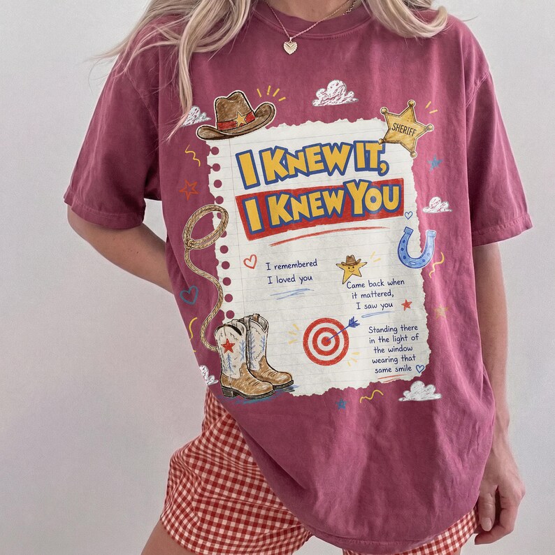 Vintage I Knew It I Knew You Comfort Colors Shirt, TS13 Toy Story 5 Friendship Shirt, Jessie Tee, Disneyland Toy Story Family Matching Tees image 9