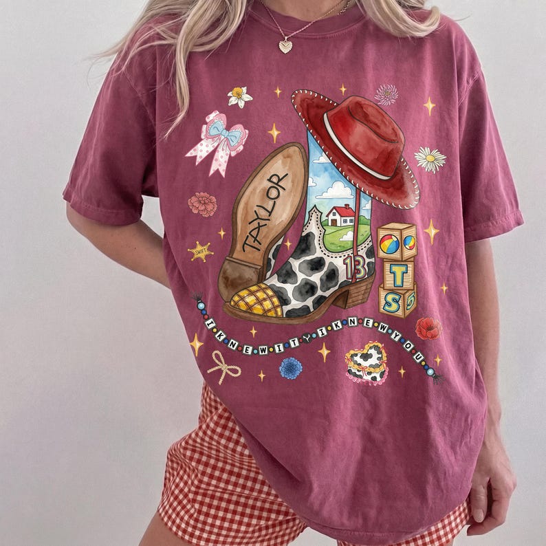Vintage I Knew It I Knew You Comfort Colors Shirt, Disney Toy Story 5 Friendship Shirt, Woody Buzz Tee, Disneyland Toy Story Family Tee bild 4