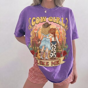 Retro Cow Girl Like Me Watercolor Shirt, I Knew It I Knew You Toy Story Shirt 5 Shirt, Vintage Western Music Fan Gift, Tay Story Tee 2026 image 4
