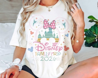 Custom Disneyworld Mickey And Friends Shirt, Custom Name Disney Family 2026 Shirts, Retro Disneyworld Trip Tee, Disney Family Vacation Shirt