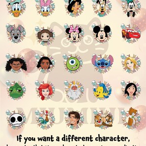 Camiseta personalizada de feliz cumpleaños para el equipo Disney, camiseta de todos los personajes Disney, camiseta de cumpleaños de Disney para niña y niño, camisetas familiares a juego 2026 imagen 3