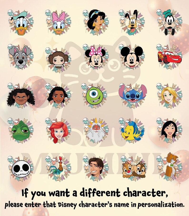 Camiseta personalizada de feliz cumpleaños para el equipo Disney, camiseta de todos los personajes Disney, camiseta de cumpleaños de Disney para niña y niño, camisetas familiares a juego 2026 imagen 3
