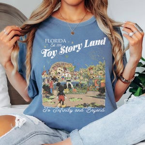 Vintage Toy Story Land Shirt, Retro Toy Story Shirt, Disney Pixar Tee, Woody Buzz Toy Story Party, Magic Kingdom Tee, Disney Family Trip Tee image 8