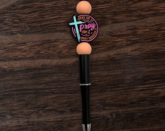 Inspirational Beaded Pen – Christian Gift, Faith Scripture Pen