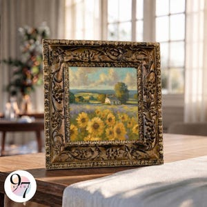 3x3 Copper Square Picture Frame, Ornate Floral Resin Frame, Vintage Home Decor, Housewarming Gift
