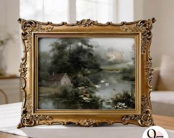 Gold Picture Frame, 4x6 Ornate Resin Tabletop with Real Glass