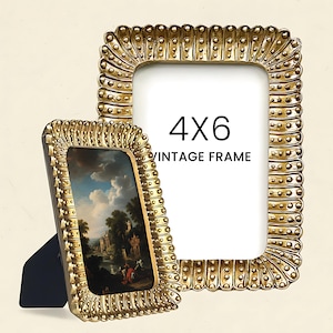 4x6 Ornate Picture Frame - Vintage Farmhouse Decor