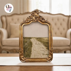 Gold Picture Frame, 8x10 Ornate Resin for Tabletop Display