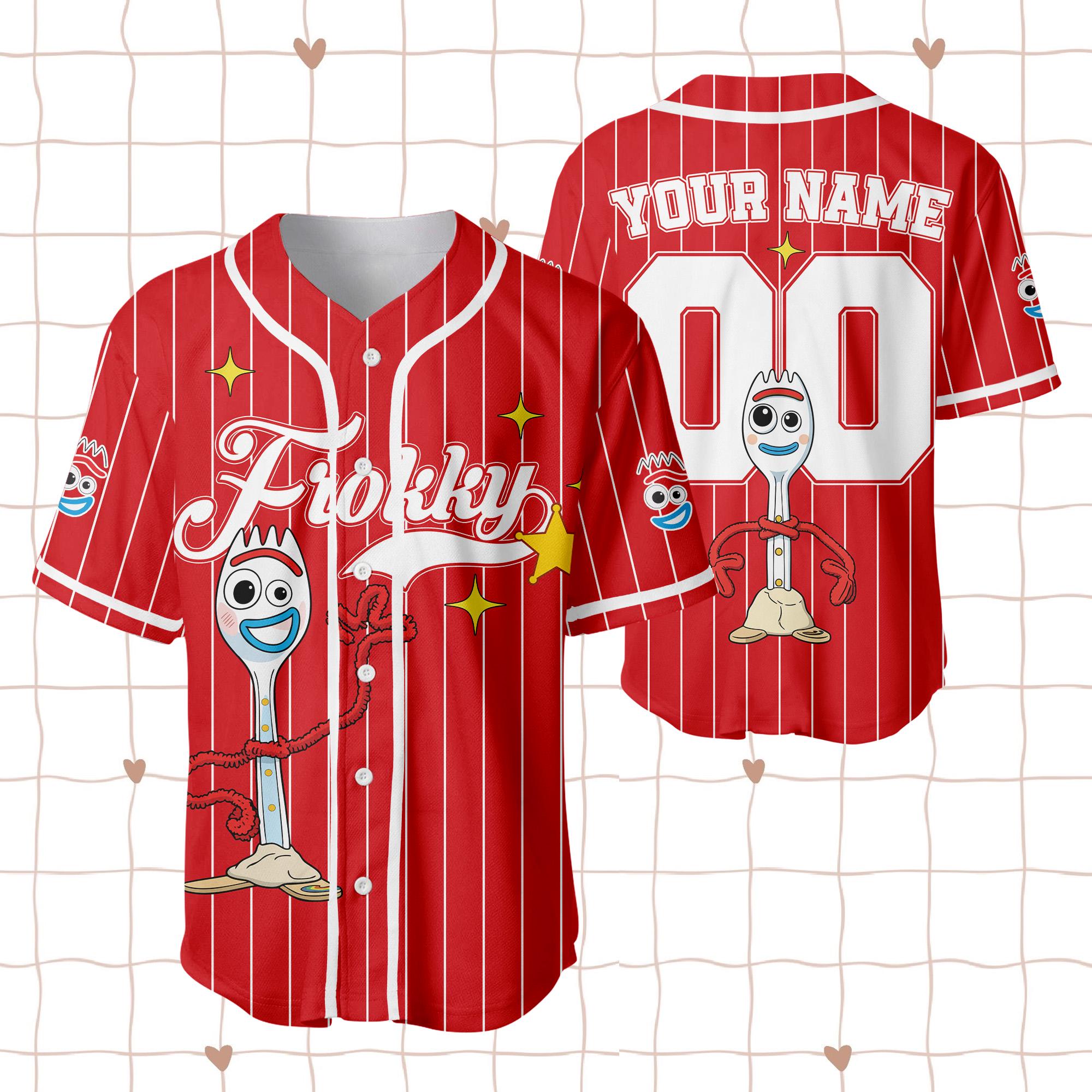 Discover Personalized Toy Story Forky Collection Baseball Jersey, Disney Toy Story Forky Jersey, Baseball Teams, Birthday Gift For Kid Youth Adult