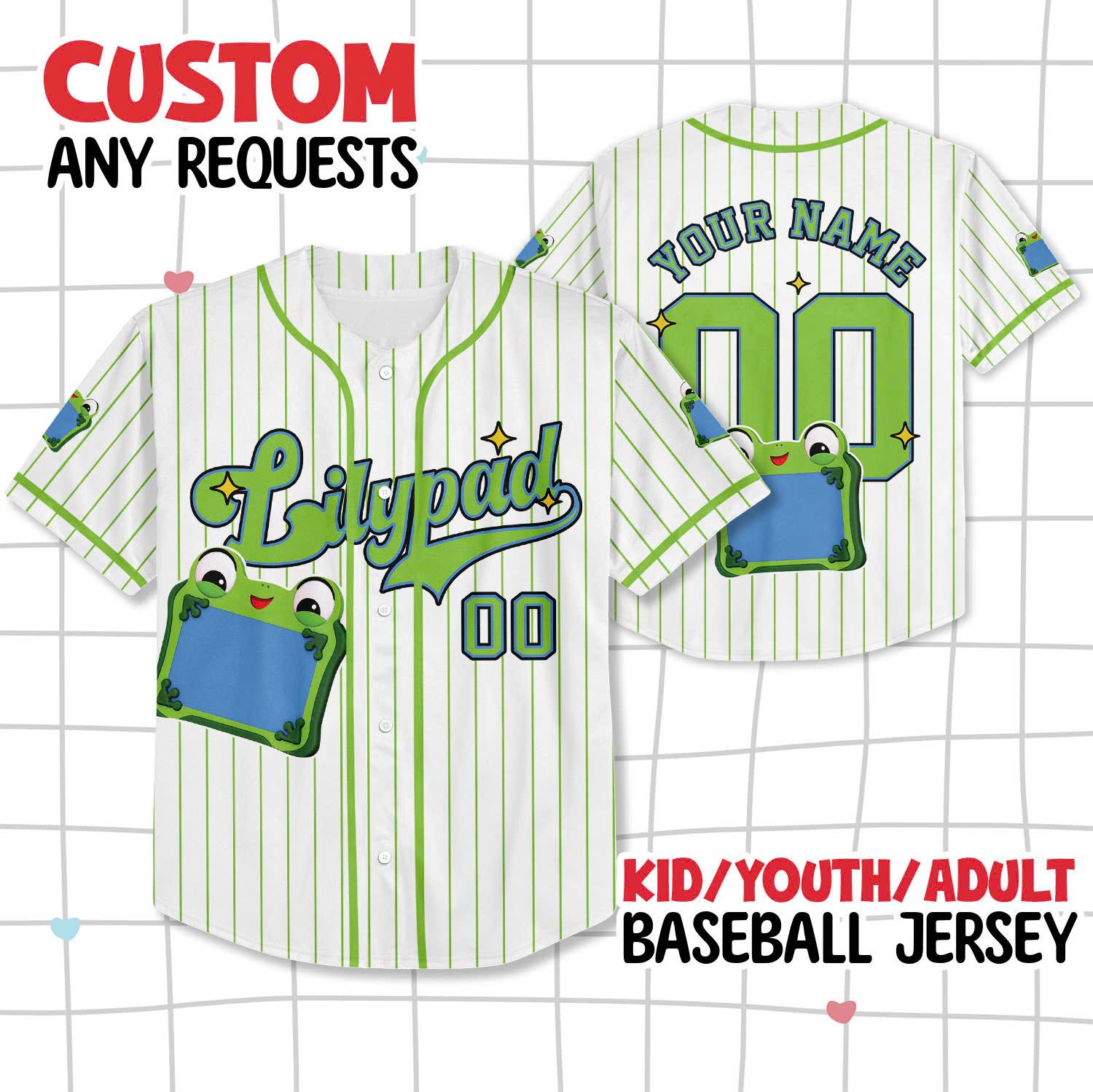 Discover Personalized Lilypad Toy Story 5 Characters Baseball Jersey, Woody Buzz Lightyear Lilypad Shirts, Toy Story Baseball Team Outfit