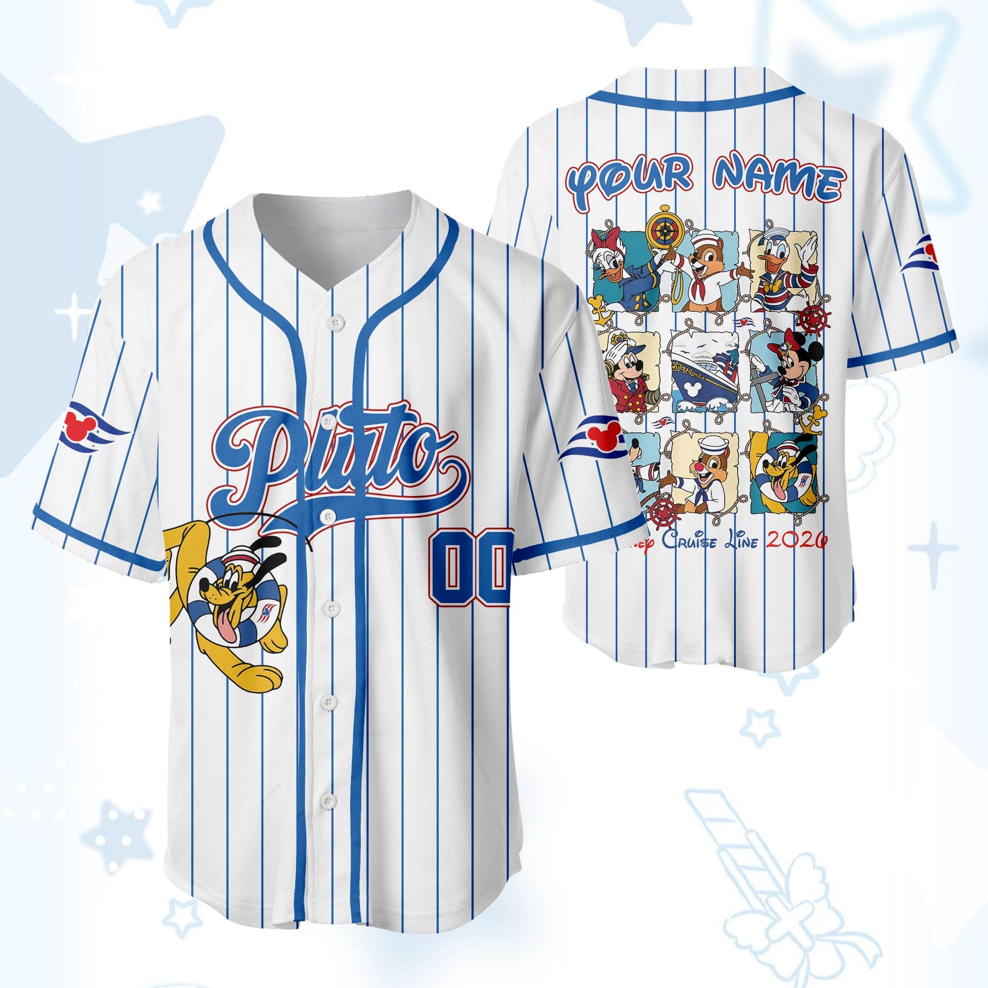 Discover Disney Cruise Pluto Baseball Jersey, Mickey And Friends Pluto Cruise Trip Jersey, Custom Disney Cruise Shirt, Fantasy Cruise Jersey