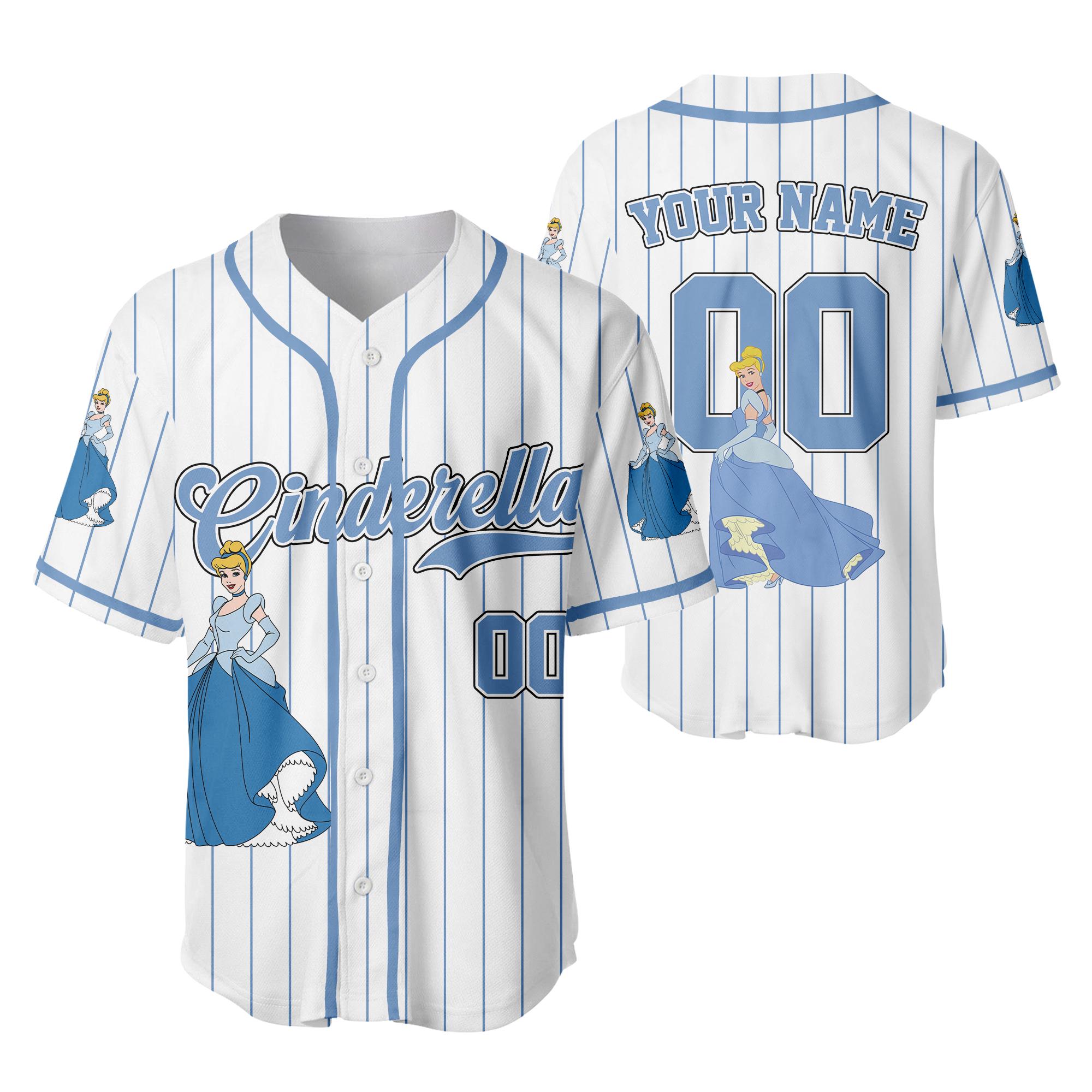 Discover Personalized Cinde Disney Jersey, Custom Cinde Baseball Jersey, Magical Disney Outfit, Disney Family Gift Tee