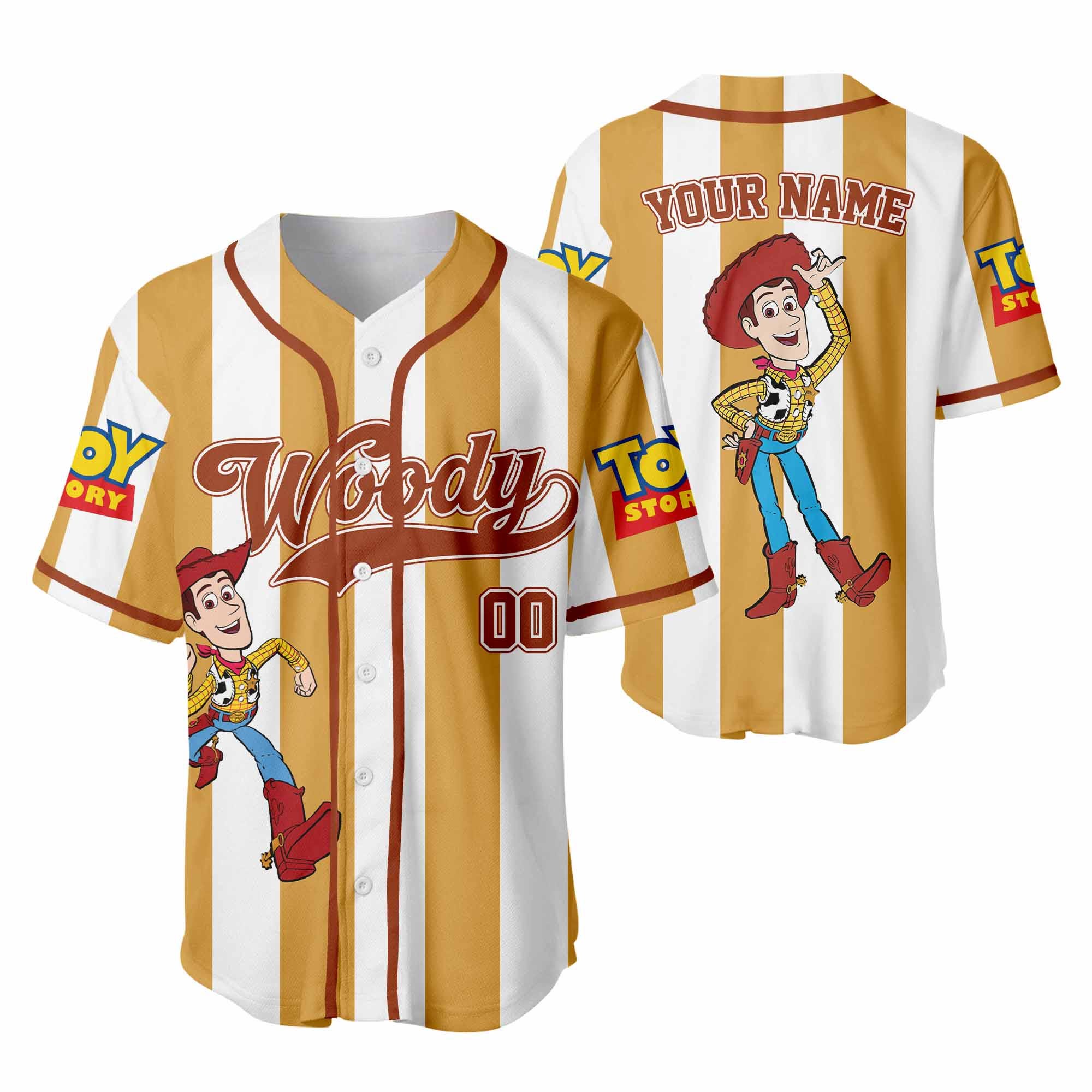 Discover Custom Disney Toy Story Woody Baseball, Custom Kid Youth Adult Disney Jersey Vintage Baseball Jersey
