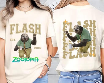 Disney Zootopia Flash-tröja, Judy Hopps och Nick Wilde-tröja, Zootopia 2 2025, Disneyland-familjeresa 2025