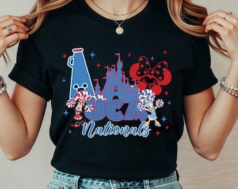 Disney UCA All Star Nationals 2025-shirt, WDW Cheerleading and Dance Championships Cheerleader-shirt, Cheer 2025 Minnie Bow-T-shirt