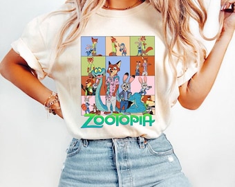Zootopia Shirt, Judy Hopps Shirt, Nick Wilde Shirt, Retro Zootropolis Disney Tee, WDW Family 2025 Trip Tee