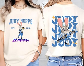 Camiseta de Judy Hopps de Zootopia de Disney, camiseta de Judy Hopps y Nick Wilde, Zootopia 2 2025, viaje familiar a Disneyland 2025