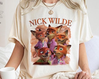 Nick Wilde Shirt, Zootopia Fox Tee, Disney Family Trip Gift, Disneyland Vacation Top, Magic Kingdom Outfit, Disney Squad Group Matching
