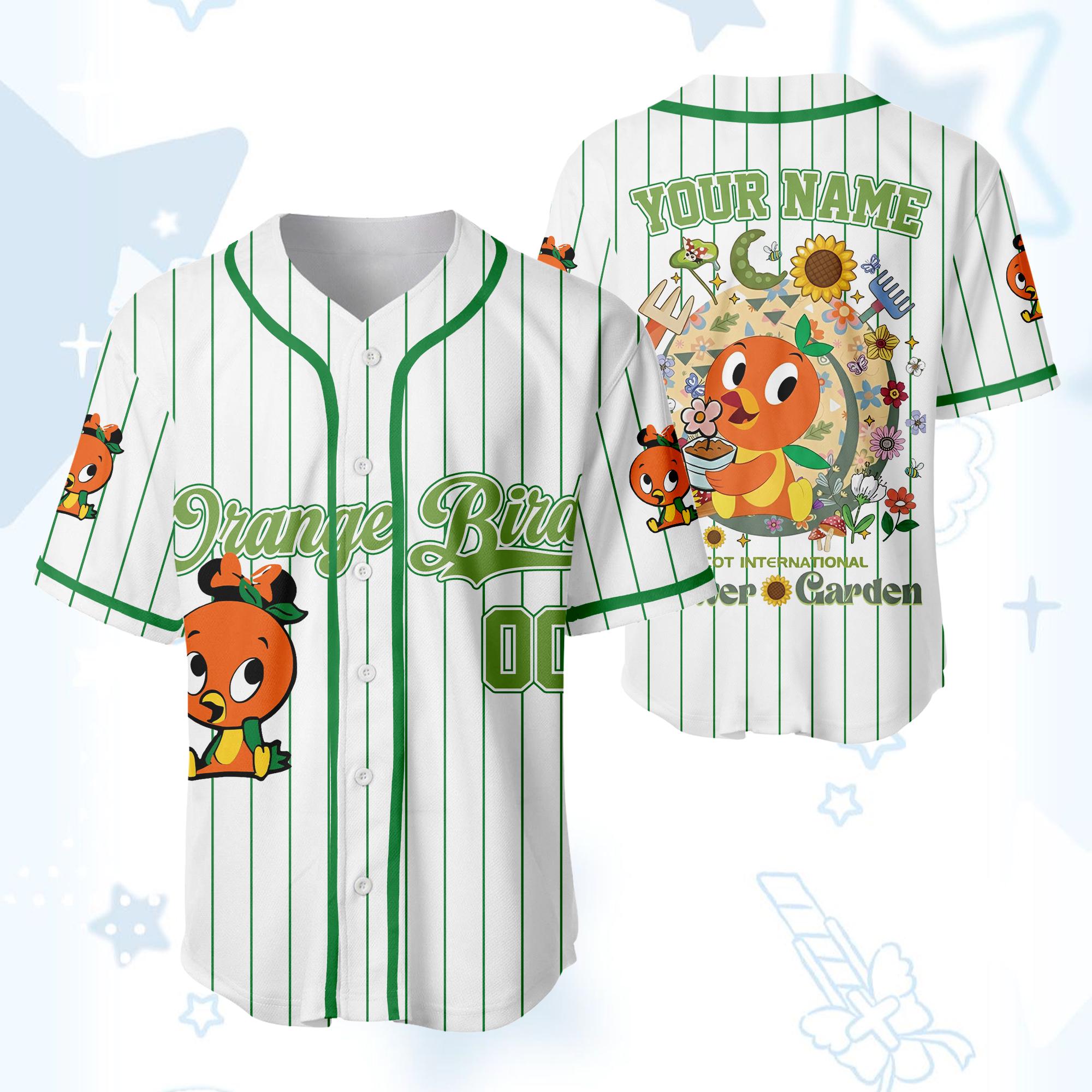 Discover Custom Orange Bird Epcot Flower and Garden Disney Baseball Jersey, Epcot Orange Bird Disney Tee, Festival Family Trip Matching Tee