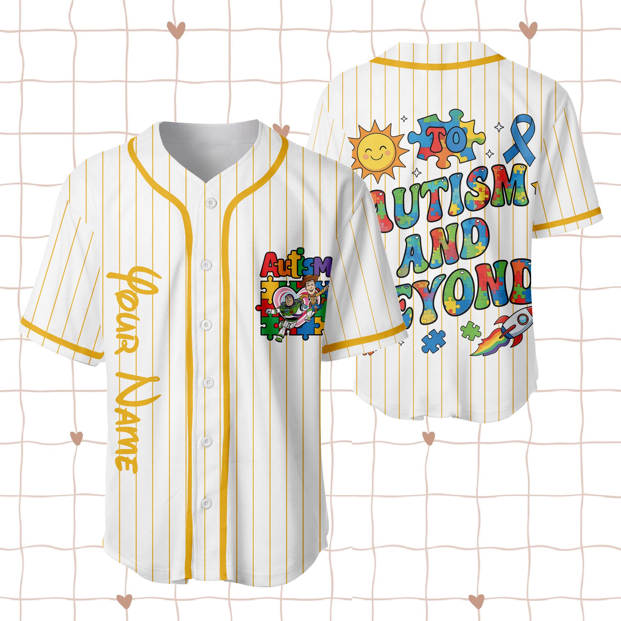 Discover Toy Story Autism Awareness Jersey, To Autism And Beyond Sweater, Buzz & Woody Autism Tee, Inclusion Sweatshirt, Its Ok To Be Different Shirt