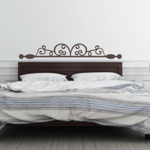 Headboard Wall Decal - Ornamental Bedroom - Bedroom Decor - Wall Decor - WD0413