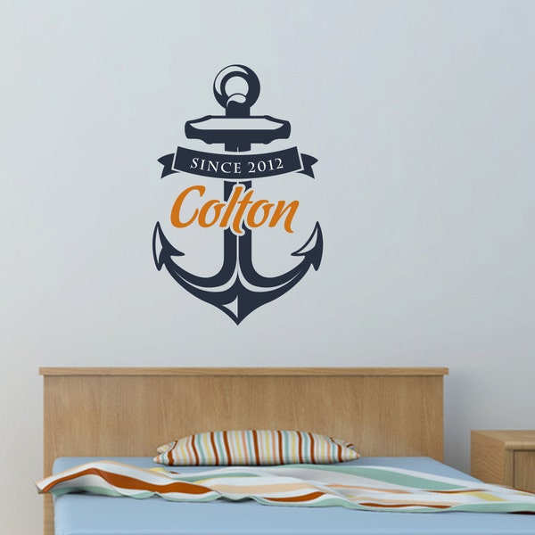 Anchor Wall Decal Etsy