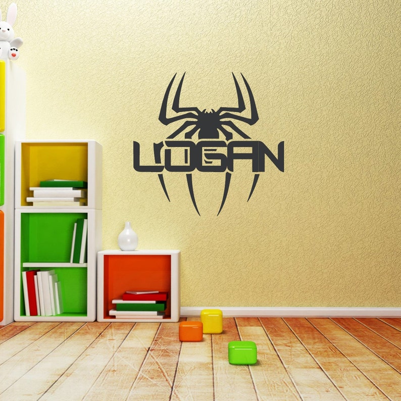 Spiderman Wall Decal Personalized Name Vinyl Sticker Boys Etsy Ireland