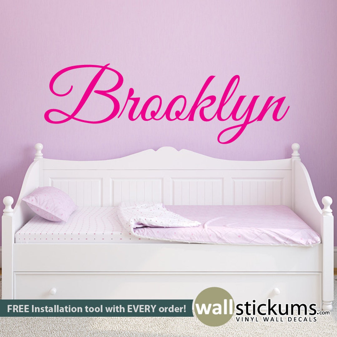 Personalized Girls Name Wall Decal – Nursery Decor, Vinyl Lettering - Etsy