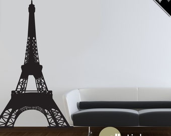 Eiffel Tower Wall Decal Large Bedroom Living Room Removable Vinyl Wall Art Sticker - WD0080