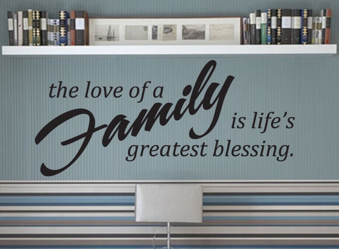 Family Wall Decal Quote Family Wall Decor Living Room Wall Etsy