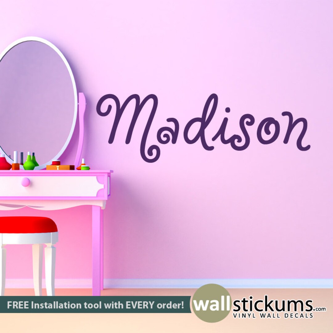 Personalized Girls Name Wall Decal – Nursery Decor - Etsy