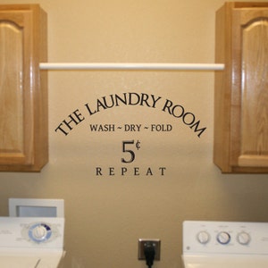 Laundry Room Wall Decal Quote 01 Vinyl Wall Sticker - WD0141
