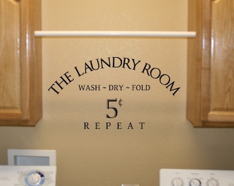 Laundry Room Wall Decal Quote 01 Vinyl Wall Sticker - WD0141