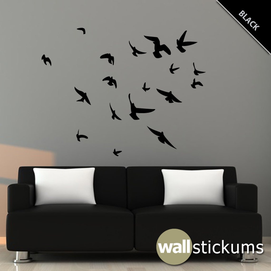 Flock of Birds Wall Decal Vinyl Wall Art Decal WD0098 - Etsy
