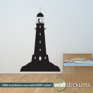 Lighthouse Wall Decal 03 Nautical Vinyl Wall Art Decal Sticker Wall Decor - WD0159