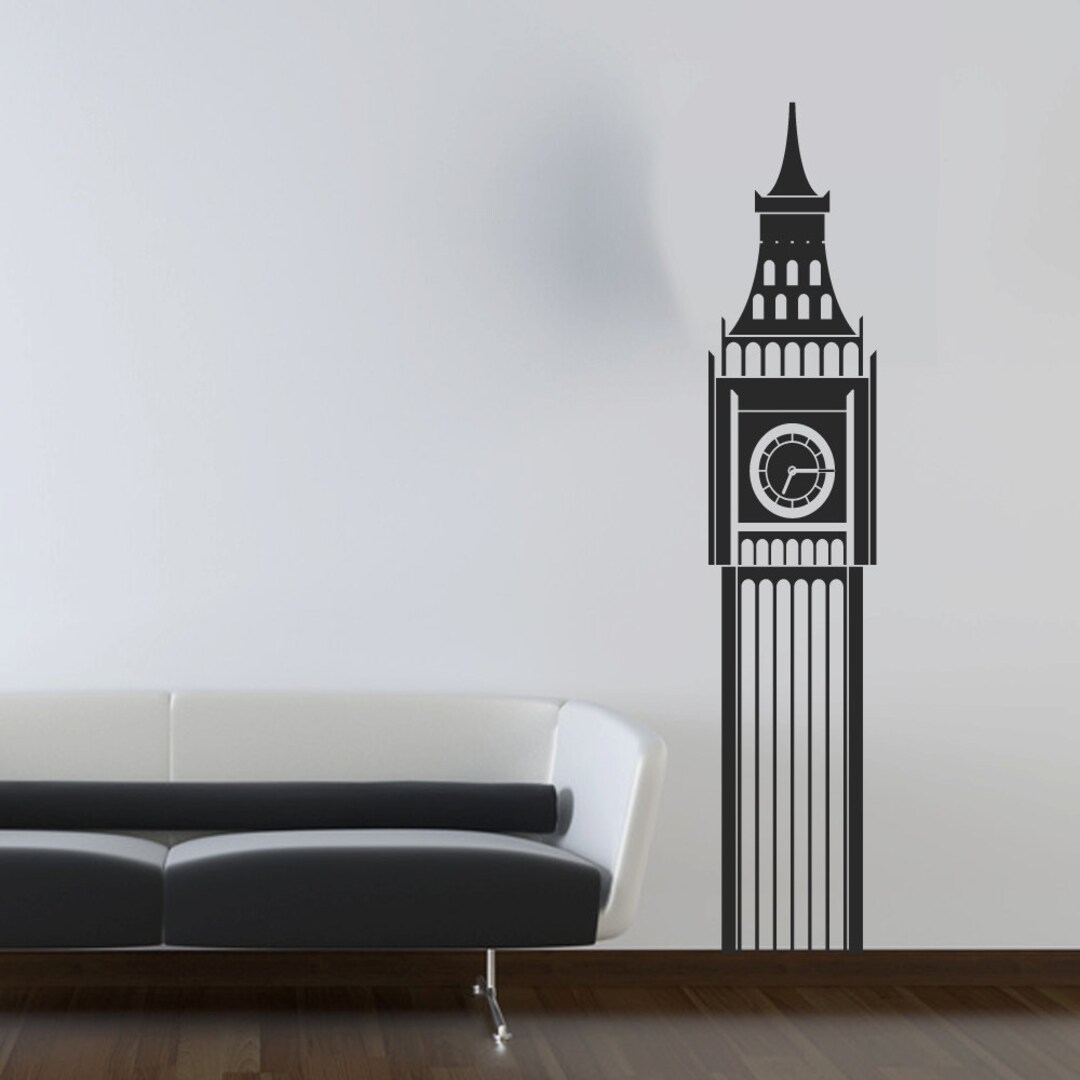 Big Ben Clock Wall Decal Wall Decor Vinyl Wall Art Sticker Living Room