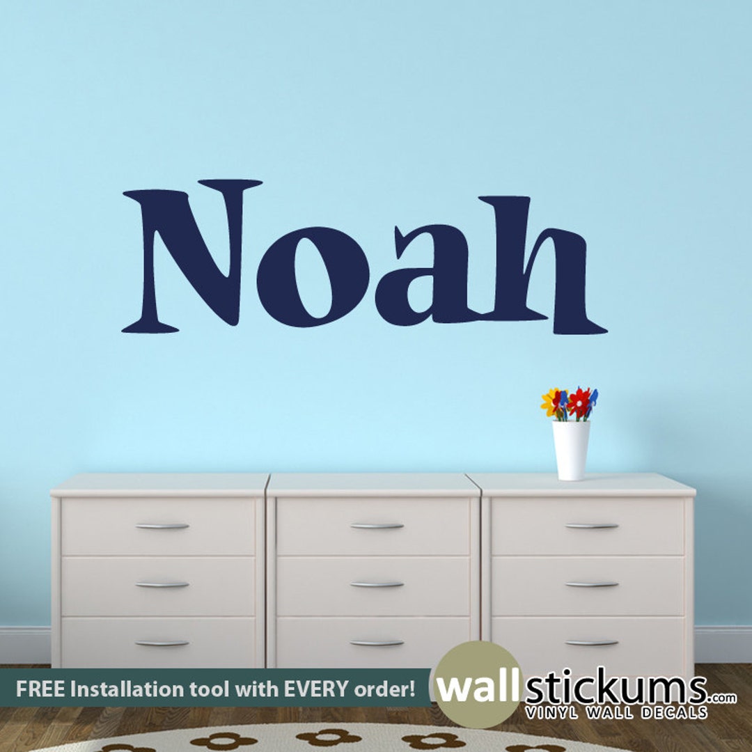 Personalized Boy's Name Vinyl Wall Decal - Nursery Decor - Etsy